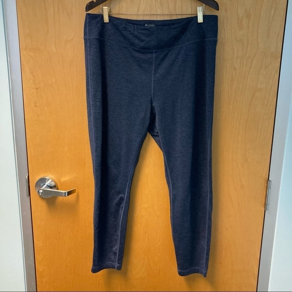 COLUMBIA Sz XL Omni Wick Inside Pocket Comfort Waist High Rise  Leggings